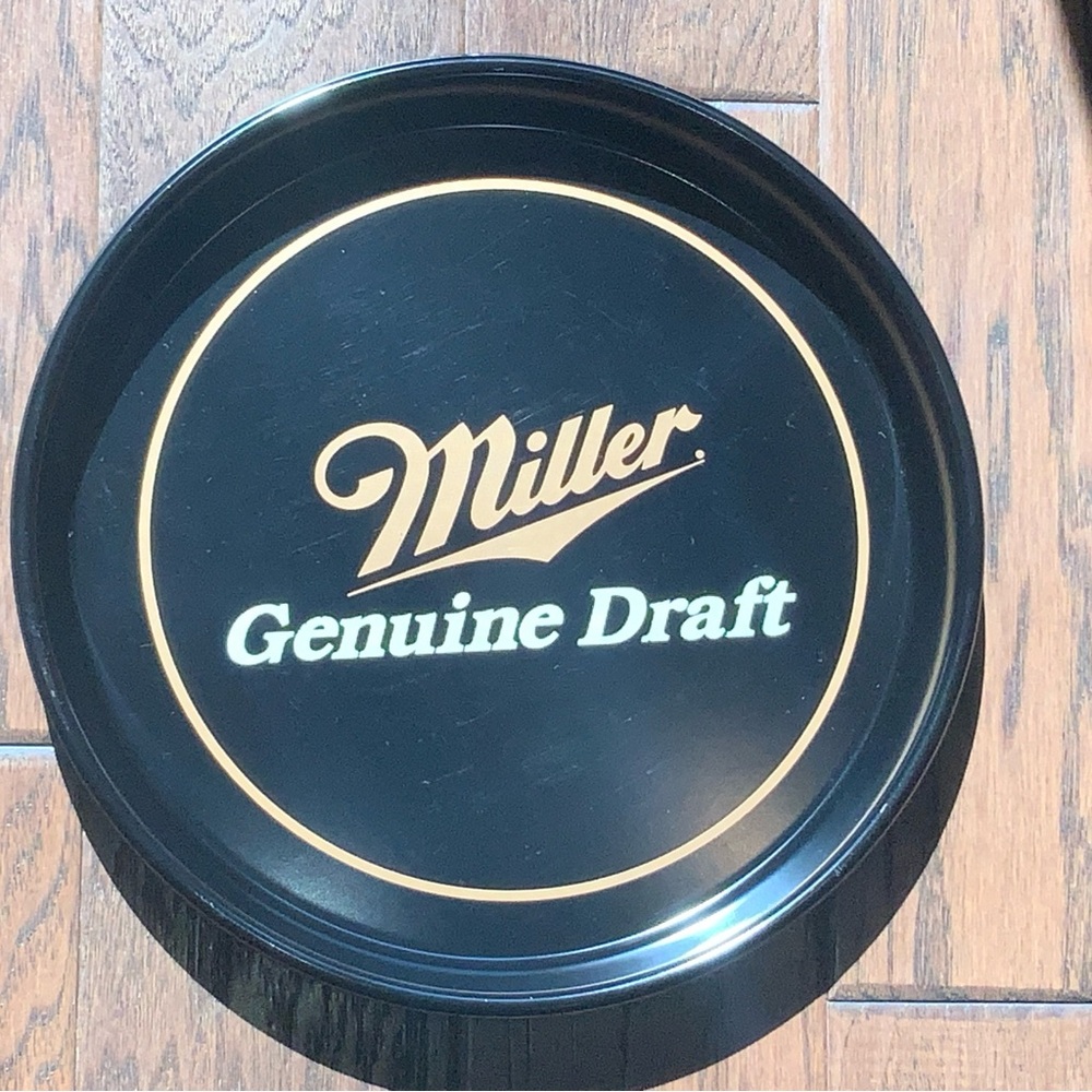 Miller Genuine Draft Serving Tray ~ 13” Round X 1.5 “ High